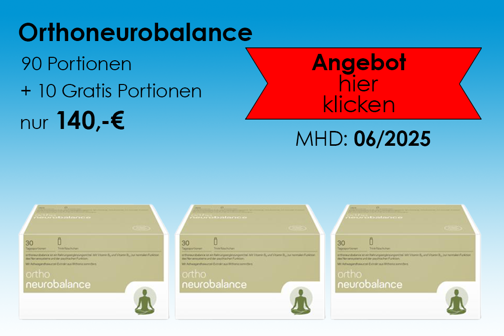 Orthoneurobalance Trinkfläschchen, 90 Portionen + 10 Gratis Portionen, MHD 06.2025