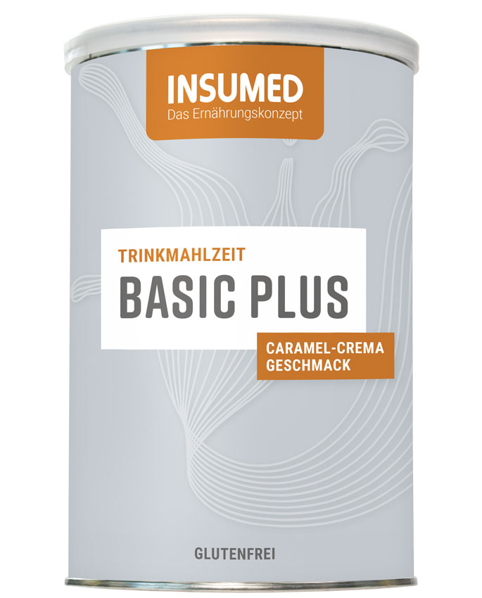 INSUMED Basic Plus Caramel-Crema, 400g, MHD 10.2025