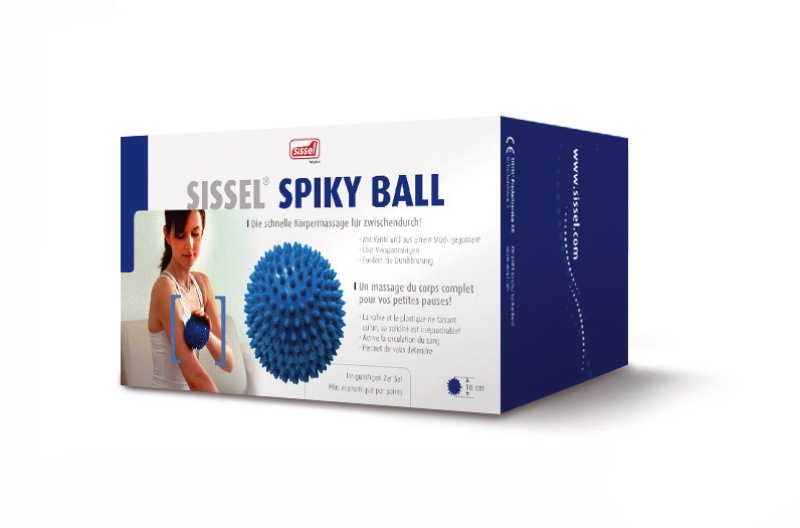 SISSEL® Spiky-Ball, 2er Set gelb, 8 cm