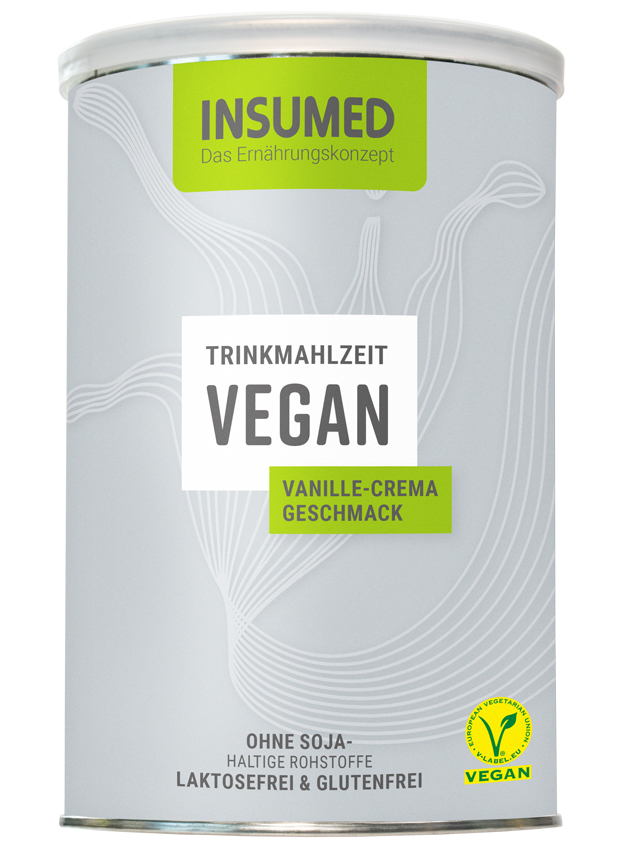 INSUMED Basic Vegan Vanille-Crema ohne Soja, 300g, MHD 04/2026