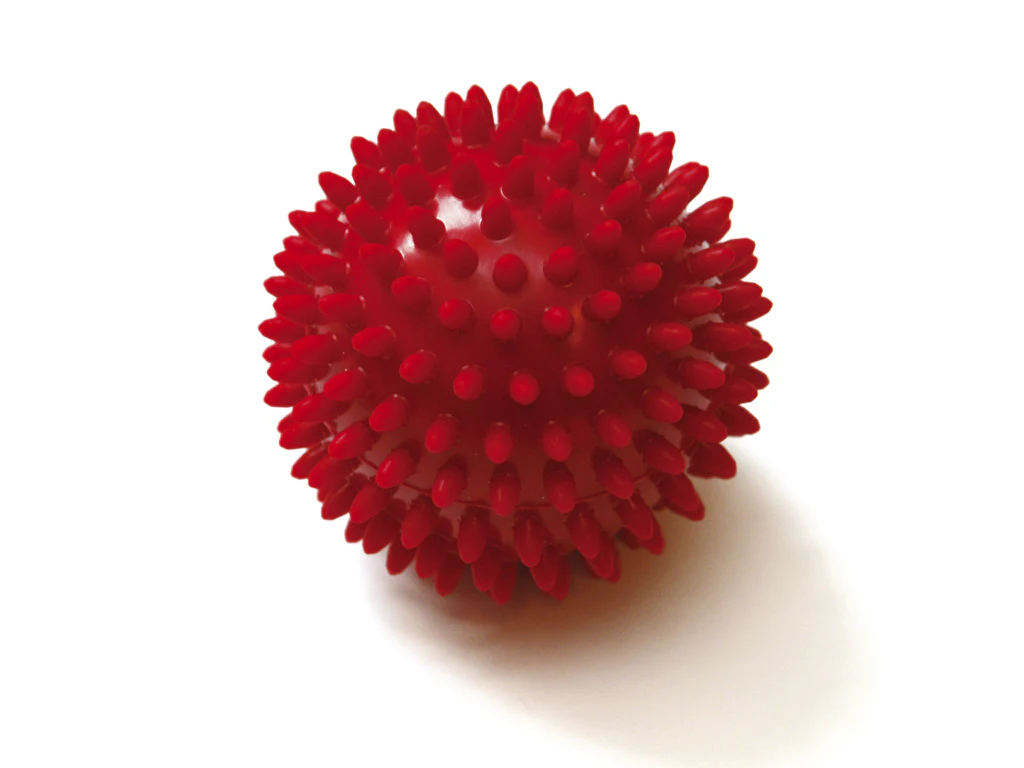 SISSEL® Spiky-Ball, 2er Set rot, 9 cm